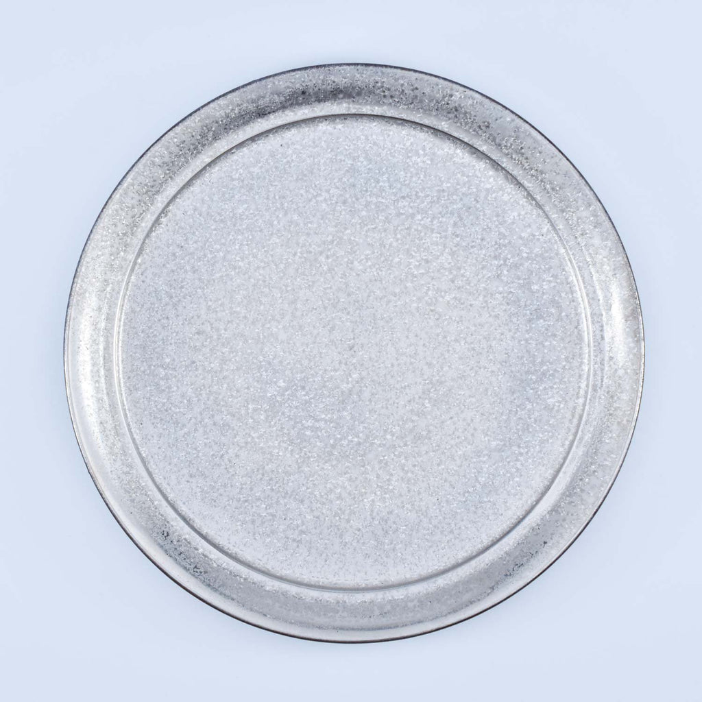 Etsu Dinner Plate, Silver