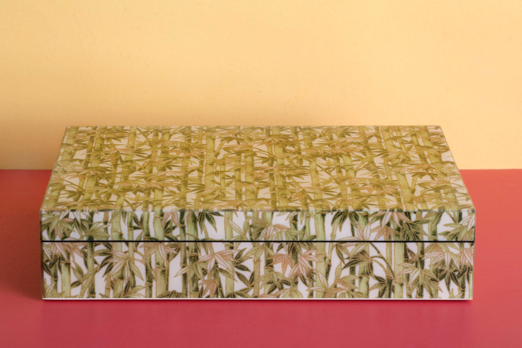 Bamboo Forest Lacquered Wood Box