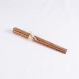 Contemporary Chinese Wood Chopsticks, Marbled Hardwood, Set of 5 Pairs