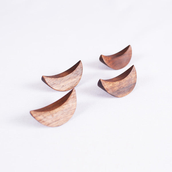 Walnut Chopstick Rests, Set of 5
