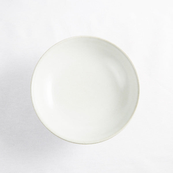 High Footed Bowl, Pearl White