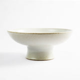 High Footed Bowl, Pearl White