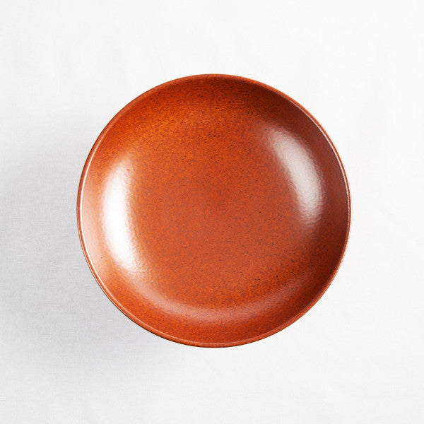 High Footed Bowl, Paprika Red