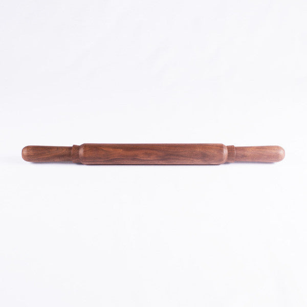 Solid Walnut Rolling Pin, Round End