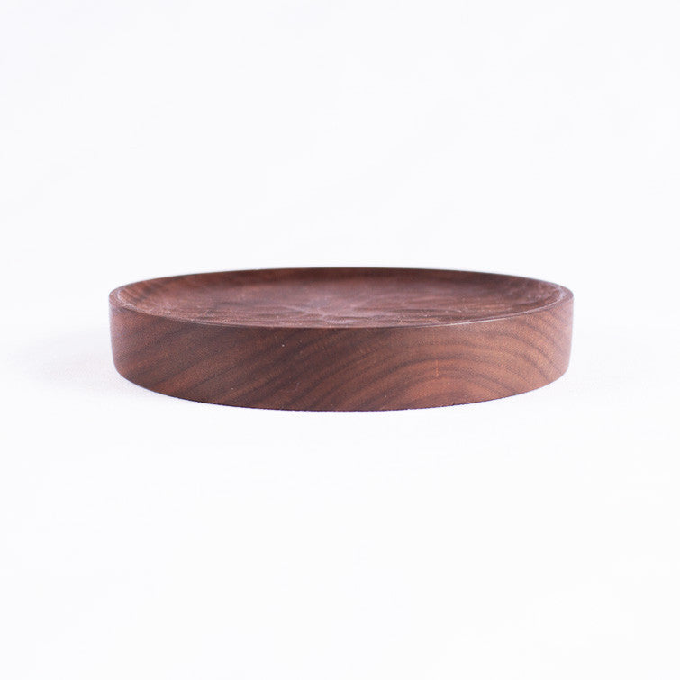Medium Round Walnut Plate