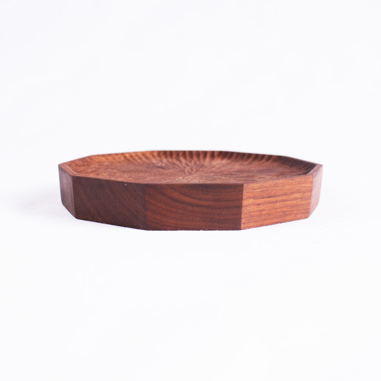 Medium Polygon Walnut Plate