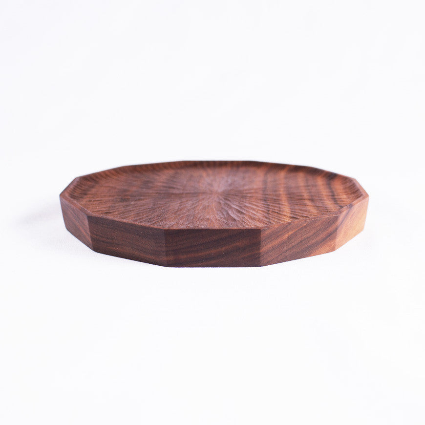 Medium Polygon Walnut Plate