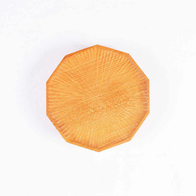 Small Polygon Cherry Plate