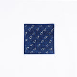 Tie Dye Pea Pattern Handmade Coaster, Indigo