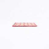 Tie Dye Mini Fan Pattern Handmade Coaster, Cherry/Blue