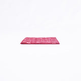 Tie Dye Pea Pattern Handmade Coaster, Burgundy