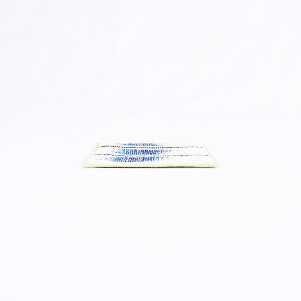 Dyed Hemp Twine Line Pattern Handmade Coaster, Avocado