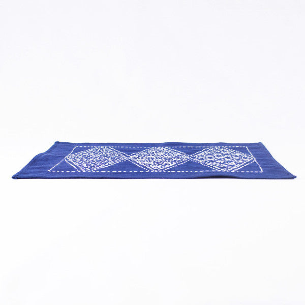 Hand-stitched Cotton Handmade Placemat, Argyle