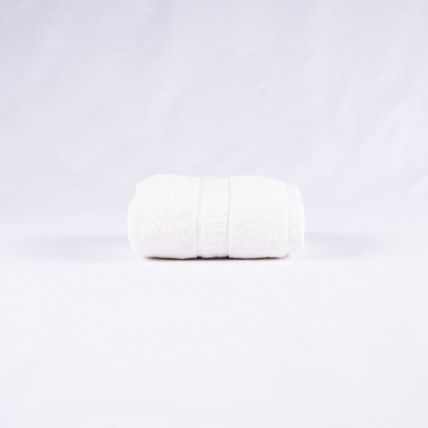 Gentle Natural Bamboo Cotton Washcloth, White