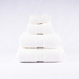 Gentle Natural Bamboo Cotton Bath Towel, White