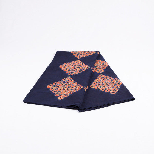 Tiger Lily Indigo Tie Dye Throw