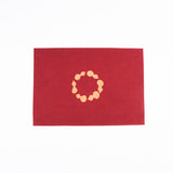 Discharge Print Gourd Pattern Handmade Placemat, Grape