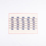 Dyed Hemp Twine Line Pattern Handmade Placemat, Pink