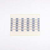 Dyed Hemp Twine Line Pattern Handmade Placemat, Avocado