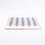 Dyed Hemp Twine Line Pattern Handmade Placemat, Pink