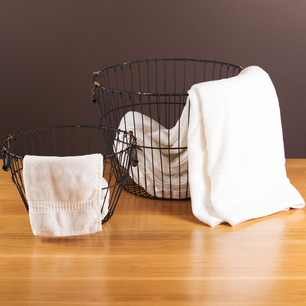 Gentle Natural Bamboo Cotton Bath Sheet, White