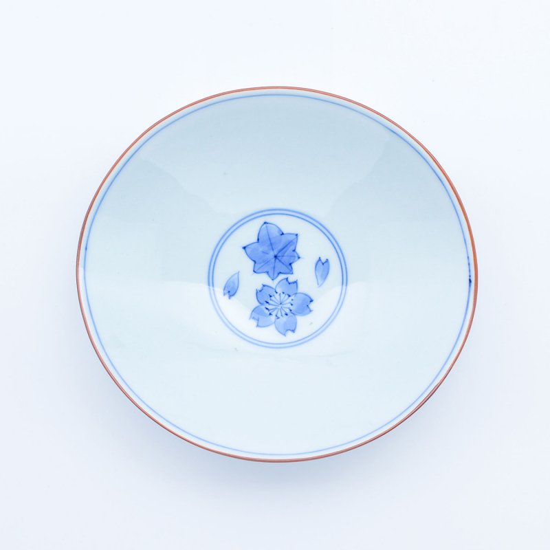 Sukitoru Bowl, Cherry Blossom and Maple