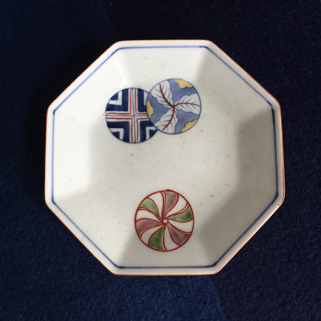 Arita Plate, Embroidered Balls