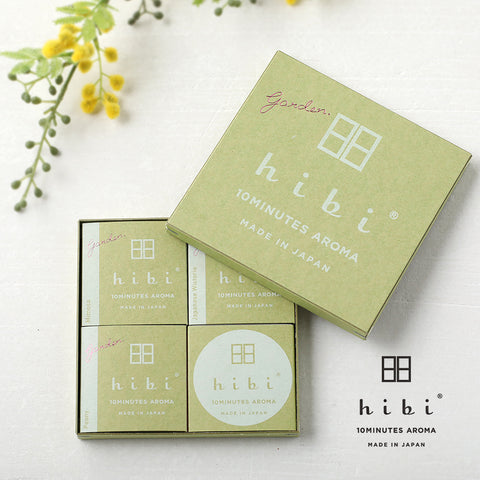 [Gift Box] - Hibi 10 Minutes Aroma Japanese Incense, Garden Fragrances