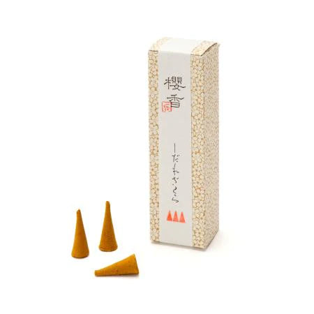 HONDENA スージーキュウ 5枚 Kousaido Japanese Incense, Sakura Series | Five Elements Home