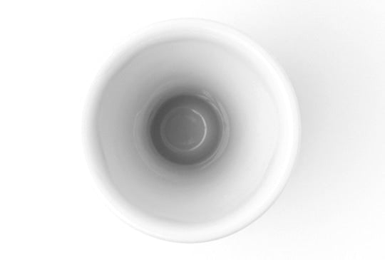 Ikkon Sake Cup, White, Narrow