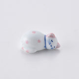 Hand-painted Chopstick Rest, Pink Cat