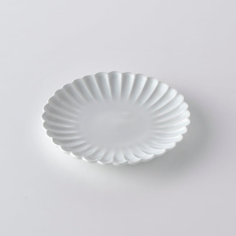 White Kikuko Plate, Small
