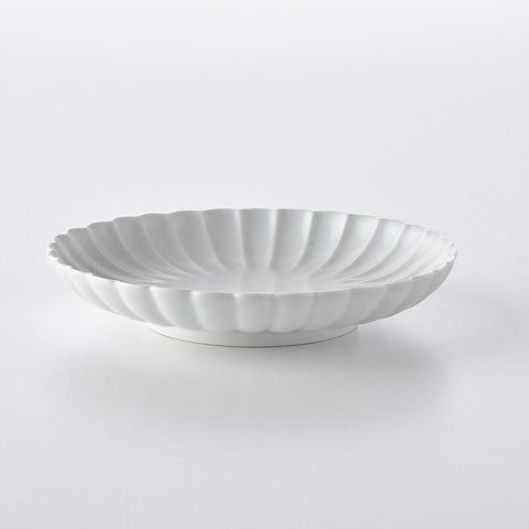 White Kikuko Plate, Medium