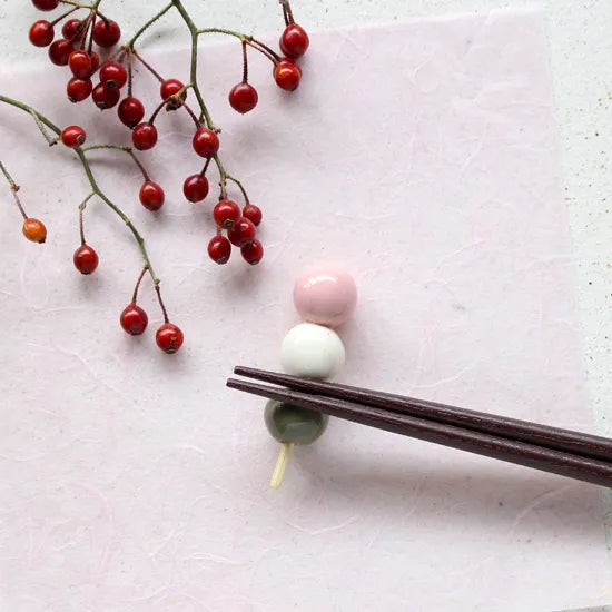 Sanshoku Dango Chopstick Rest