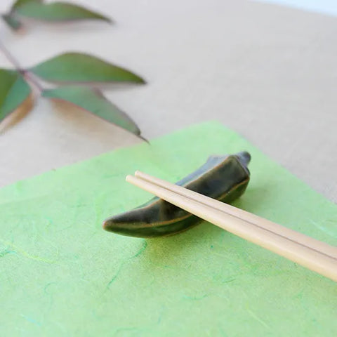 Okra Chopstick Rest