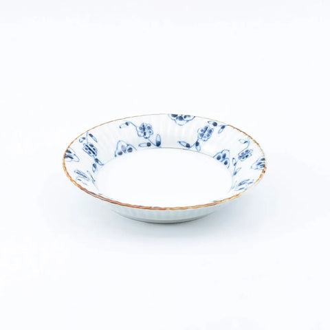 Small Rimmed Bowl, Flowering Vines