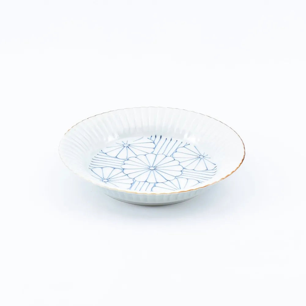 Small Rimmed Bowl, Chrysanthemum