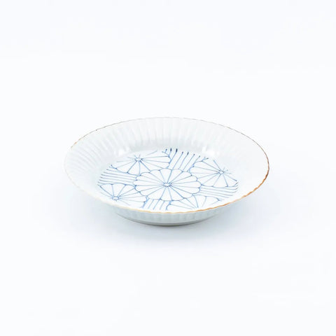 Small Rimmed Bowl, Chrysanthemum