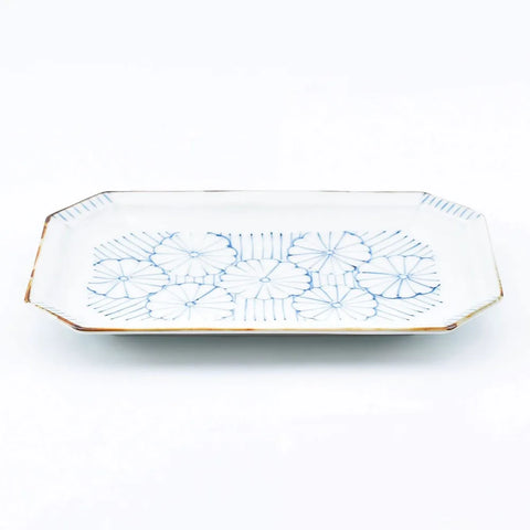 Octagonal Bowl, Chrysanthemum