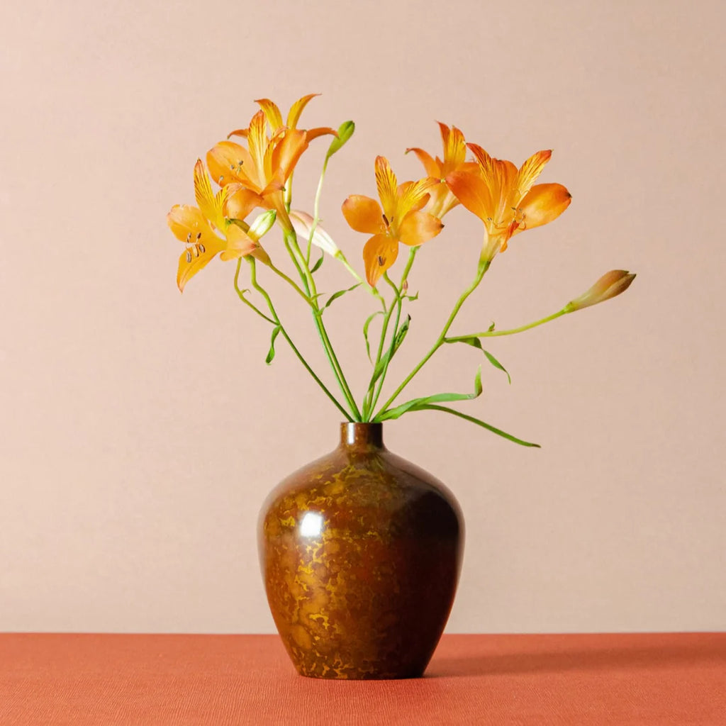 Za Flower Vase, Red Copper