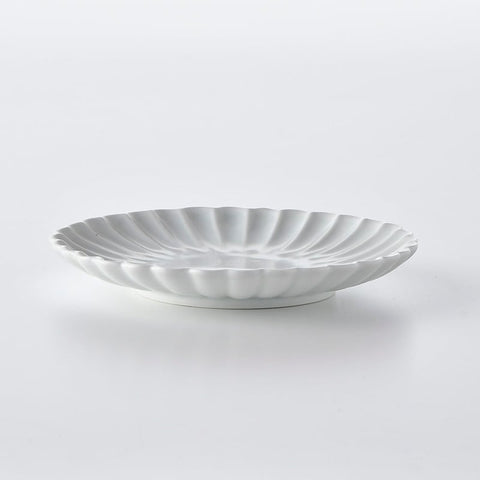 White Kikuko Plate, Small