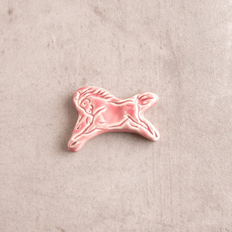 Running Horse Chopstick Rest, Pink