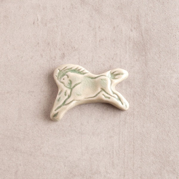 Running Horse Chopstick Rest, Green
