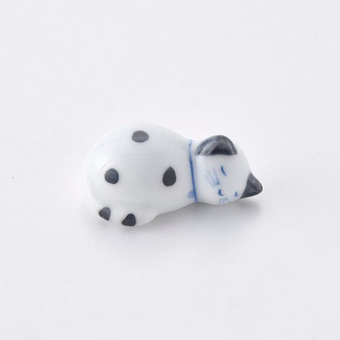 Hand-painted Chopstick Rest, Gray Cat