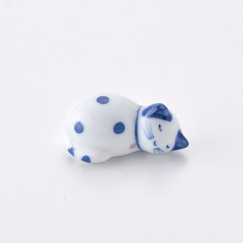 Hand-painted Chopstick Rest, Blue Cat
