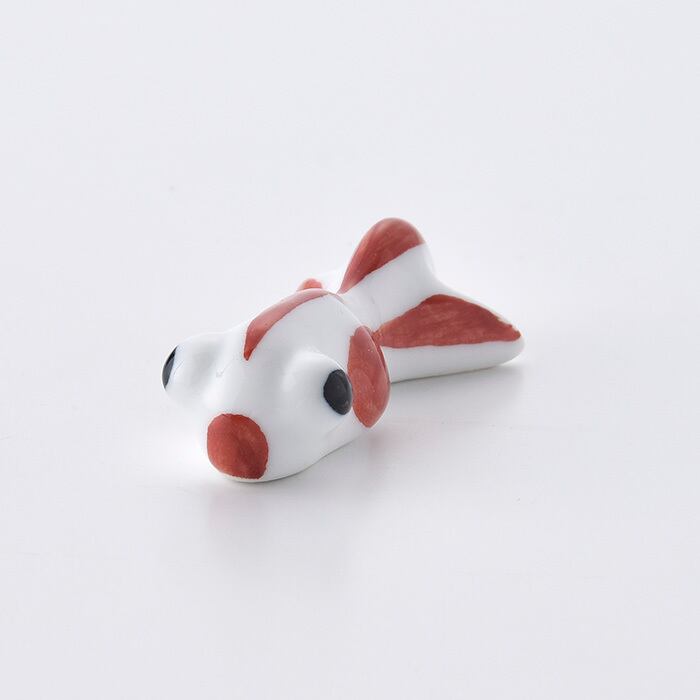 Hand-painted Chopstick Rest, Red Goldfish