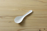 Kamoshika Ceramic Round Spoon, White