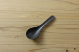 Kamoshika Ceramic Round Spoon, Black