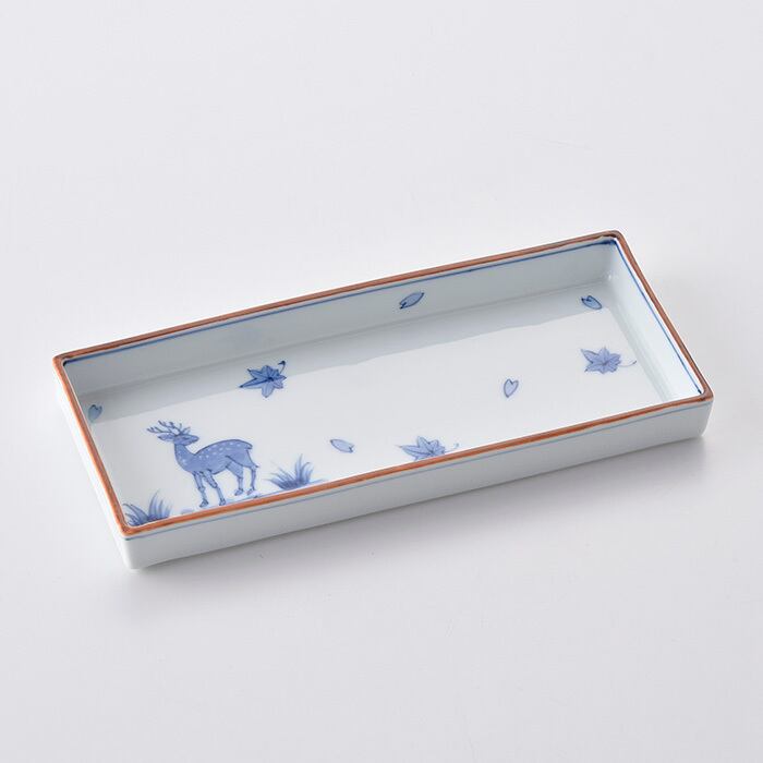 Deer Rectangular Plate