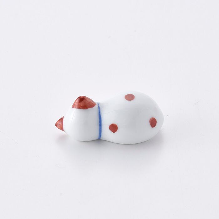 Hand-painted Chopstick Rest, Red Cat